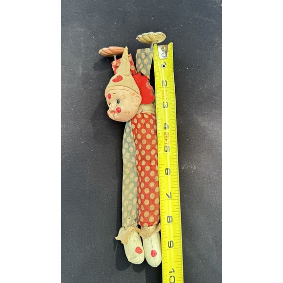 CIRCUS CLOWN DOING HAND STAND TIN WIND UP TOY JAPAN 1930s WORKS! -TO18 - Picture 6 of 11